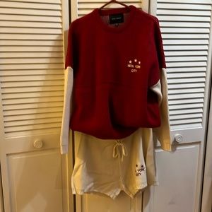 SET - NWOT Jersey Spirit sweater One size